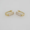 Earrings Woman/ Aretes Dama/  Zircon Stone/  14K Real Color/ E0039
