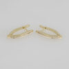 Earrings Woman/ Aretes Dama/  Zircon Stone/  14K Real Color/E0040