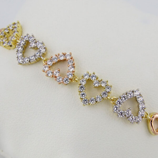 Bracelets Woman/ Manillas Mujer/   Three Tone/ 3 Colores/// FREE SHIPPING OVER $50.00 DOLLAR PURCHASE///B0061