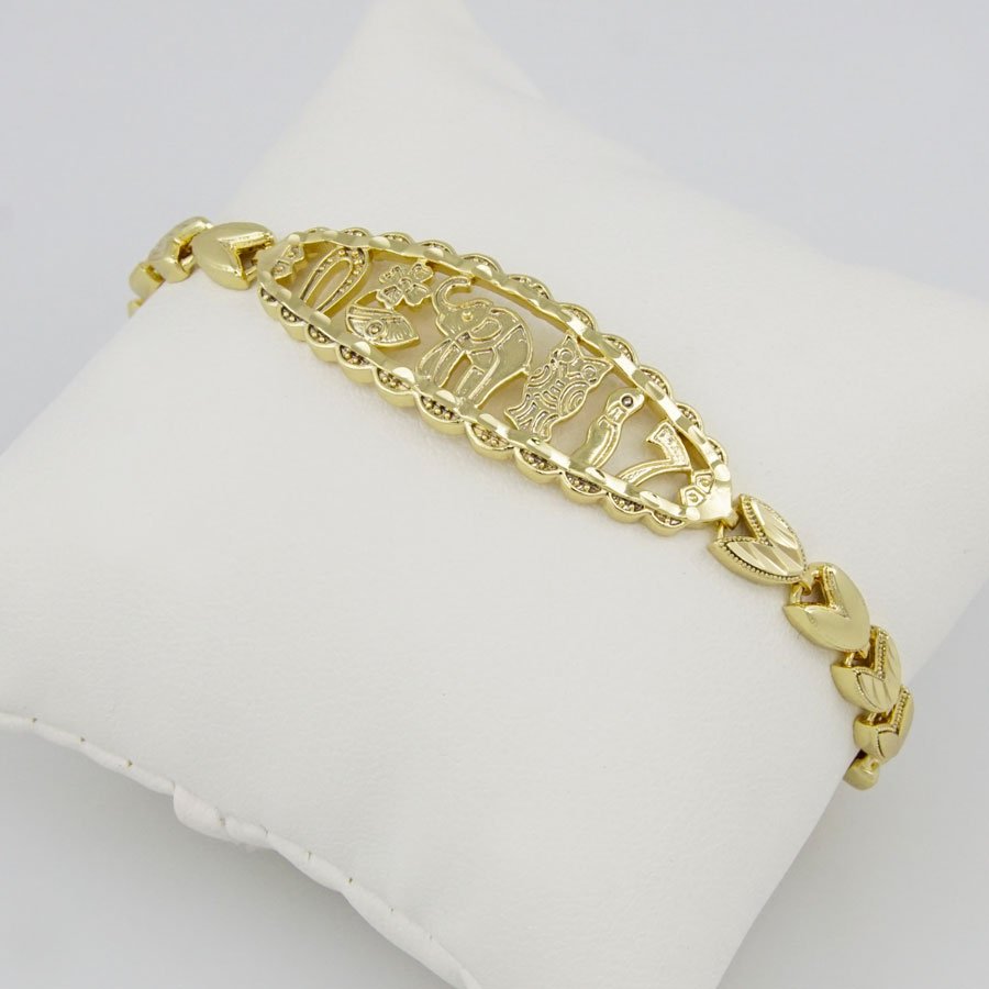 sello operación Cíclope Bracelets Woman/ Manillas Mujer/ 14K Real Color// B0073 - Brillo Miami |  Stainless Steel Jewelry