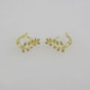 Earrings Woman/ Aretes Dama/  Zircon Stone/  14K Real Color// E0061