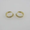 Earrings Woman/ Aretes Dama/  Zircon Stone/  14K Real Color// E0064