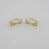 Earrings Woman/ Aretes Dama/  Zircon Stone/  14K Real Color// E0080