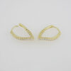 Earrings Woman/ Aretes Dama/  Zircon Stone/  14K Real Color// E0088