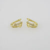 Earrings Woman/ Aretes Dama/  Zircon Stone/  14K Real Color// E0097