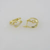 Earrings Woman/ Aretes Dama/ Zircon Stone/ 14K Real Color// E0099 - Image 2