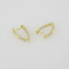 Earrings Woman/ Aretes Dama/ Zircon Stone/  14K Real Color//E0100