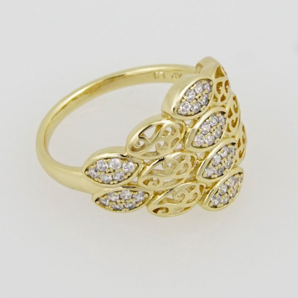 R021 Ring - Anillos - 14K Real Color - Zircon Stone