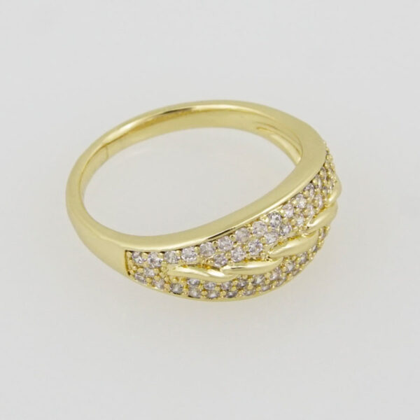 R040 Ring - Anillos - Zircon Stone - 14K Real Color