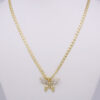 Cadenas & Colgantes/ Necklaces W/ Pendants / 14K Real Color/  Zircon Stone/  4mm X 45cm,50cm,x60cm// SET07