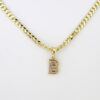 Cadenas & Colgantes/ Chain W/ Pendants   14K Real Color/  Zircon Stone/  2mm X 45cm   FREE SHIPPING OVER $50.00 DOLLAR PURCHASE///SET23 - Image 3