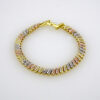 Bracelets Woman/ Pulseras Dama/ Three Tone/ 3 Colores Zircon Stone/ FREE SHIPPING OVER $50.00 DOLLAR PURCHASE///B0097 - Image 2