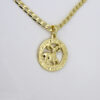 Cadenas & Colgantes/ Chain W/Pendants / 14K Real Color/3mm X 45cm  FREE SHIPPING OVER $50.00 DOLLAR PURCHASE///SET59 - Image 2