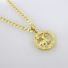 Cadenas & Colgantes/ Chain W/Pendants / 14K Real Color/3mm X 45cm  FREE SHIPPING OVER $50.00 DOLLAR PURCHASE///SET59 - Image 4