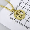 Cadenas & Colgantes/ Chain W/Pendants / 14K Real Color/3mm X 45cm  FREE SHIPPING OVER $50.00 DOLLAR PURCHASE///SET59 - Image 5