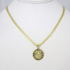 Cadenas & Colgantes/ Chain W/Pendants / 14K Real Color/ 3mm X 45cm  FREE SHIPPING OVER $50.00 DOLLAR PURCHASE///SET62