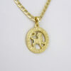 Cadenas & Colgantes/ Chain W/Pendants / 14K Real Color/ 3mm X 45cm  FREE SHIPPING OVER $50.00 DOLLAR PURCHASE///SET63 - Image 2