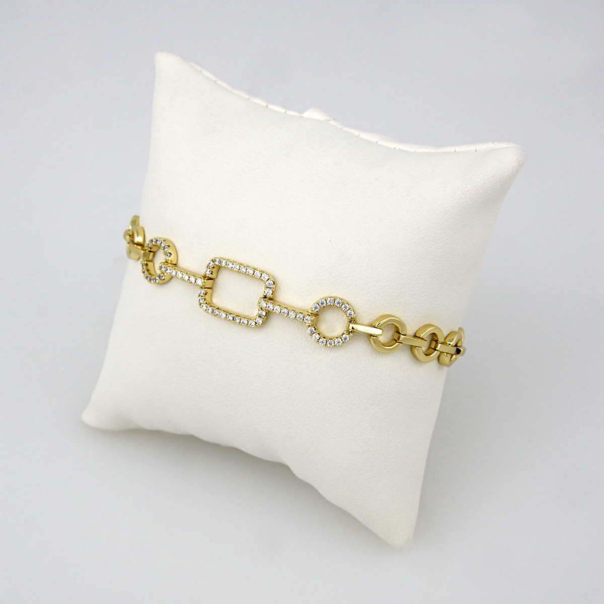 Bracelets Woman/ Pulseras Dama/ Zircon Stone/ 14K Real Color //B0135