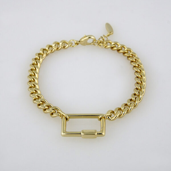 Bracelets Woman/ Pulseras mujer/ Plain/ 14K Real Color// B0139