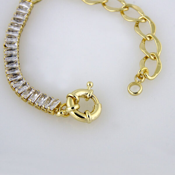 Bracelets Woman/ Manillas Mujer/  14K Real Color/ Zircon Stone// B0141