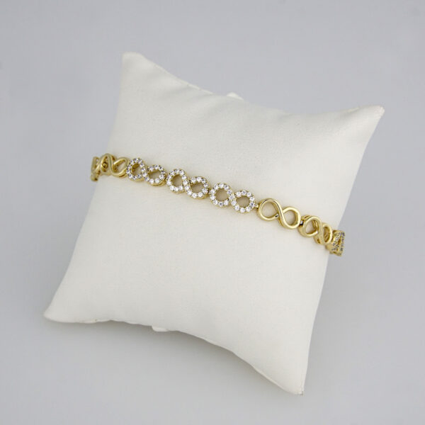 Bracelets Woman/ Pulseras Dama/ Zircon Stone/ 14K Real Color// B0153