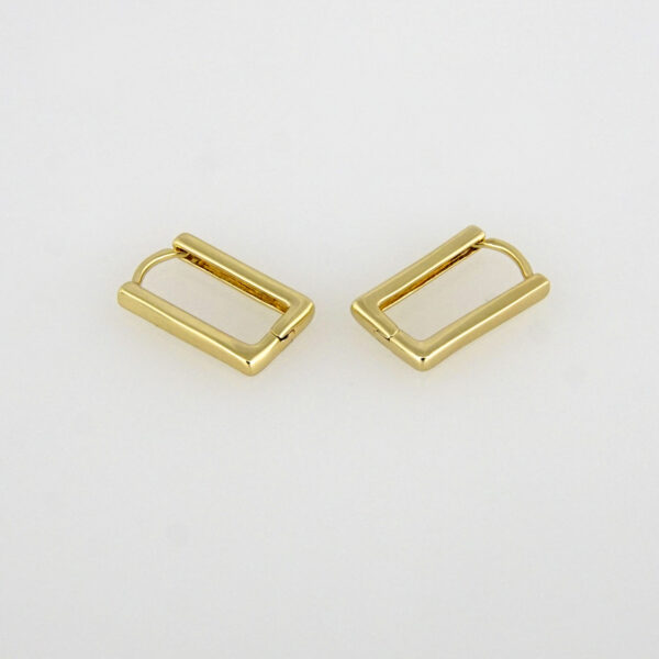 Earrings Woman/Aretes Dama/Plain/ 14K Real Color// E-128