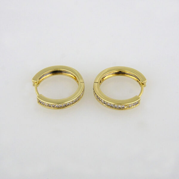 Earrings Woman/ Aretes Dama/ Zircon Stone/ 14K Real Color//E-152