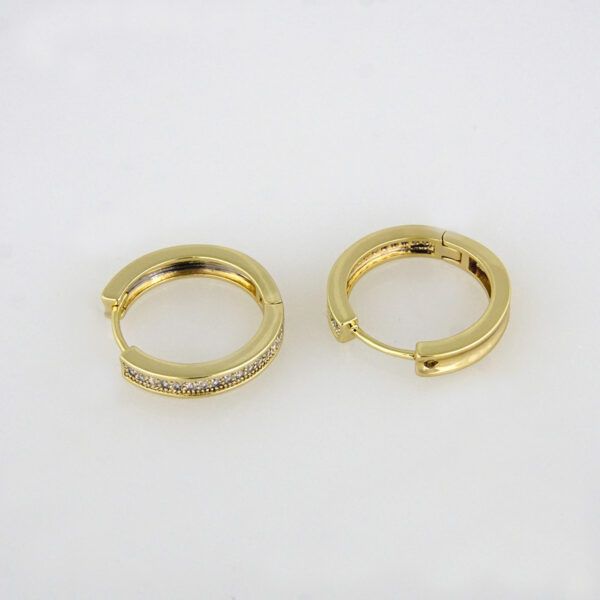 Earrings Woman/ Aretes Dama/ Zircon Stone/ 14K Real Color//E-152
