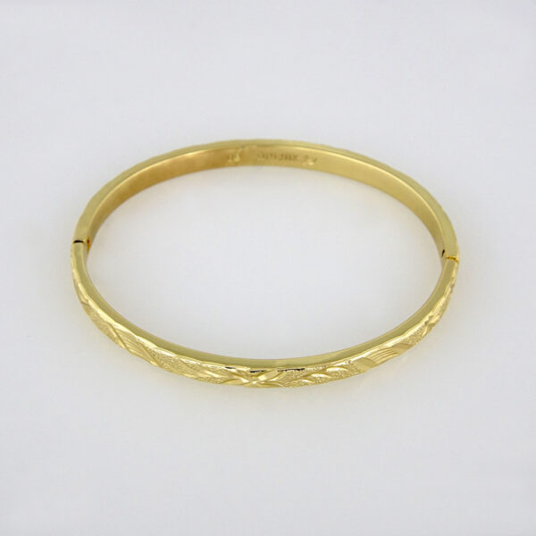 Bangles Woman/ Pulsos Dama/  Plain/  14K Real Color// P00107