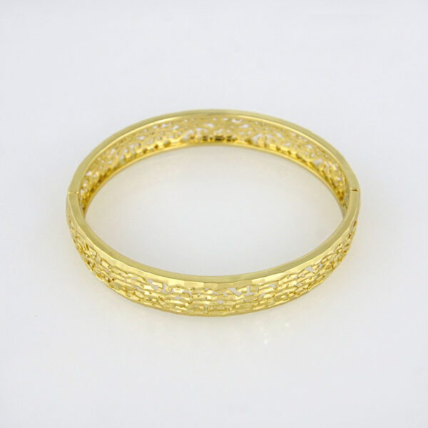 Bangles Woman/ Pulsos Dama/  Plain/  14K Real Color// P00108 - Image 2