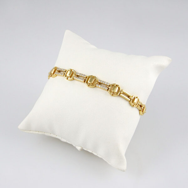 Bracelets Woman/ Pulseras mujer/  Zircon Stone/  14K Real Color// B0180