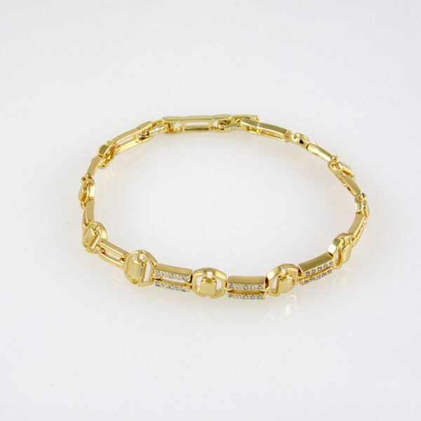 Bracelets Woman/ Pulseras mujer/  Zircon Stone/  14K Real Color// B0180