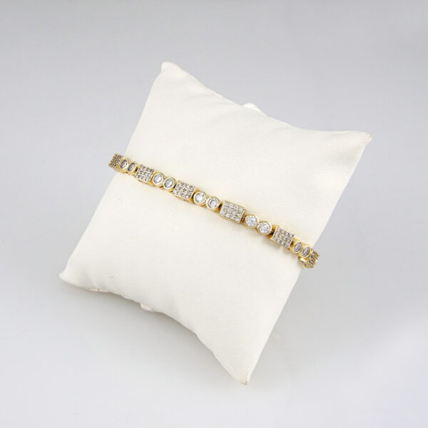 Bracelets Woman/ Pulseras mujer/  Zircon Stone/ 14K Real Color// B0181