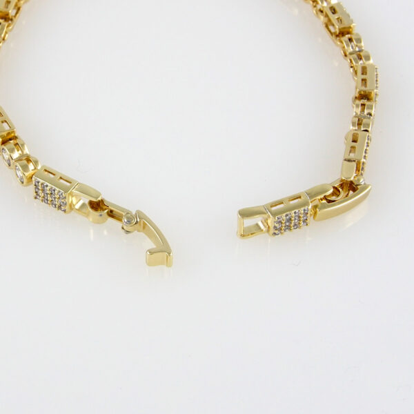 Bracelets Woman/ Pulseras mujer/  Zircon Stone/ 14K Real Color// B0181 - Image 3