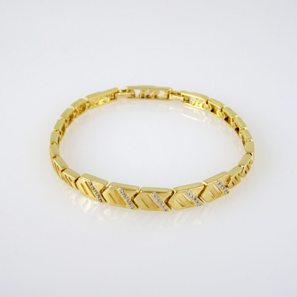 Bracelets Woman/ Pulsera mujer/  Zircon Stone/  14K Real Color// B0185 - Image 2