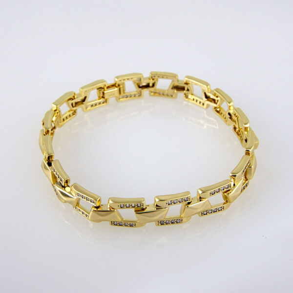 Bracelets Woman/ Pulsera mujer/  Zircon Stone/  14K Real Color// B0186 - Image 2