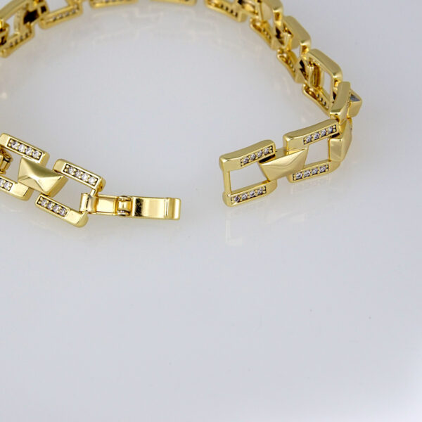 Bracelets Woman/ Pulsera mujer/  Zircon Stone/  14K Real Color// B0186 - Image 3