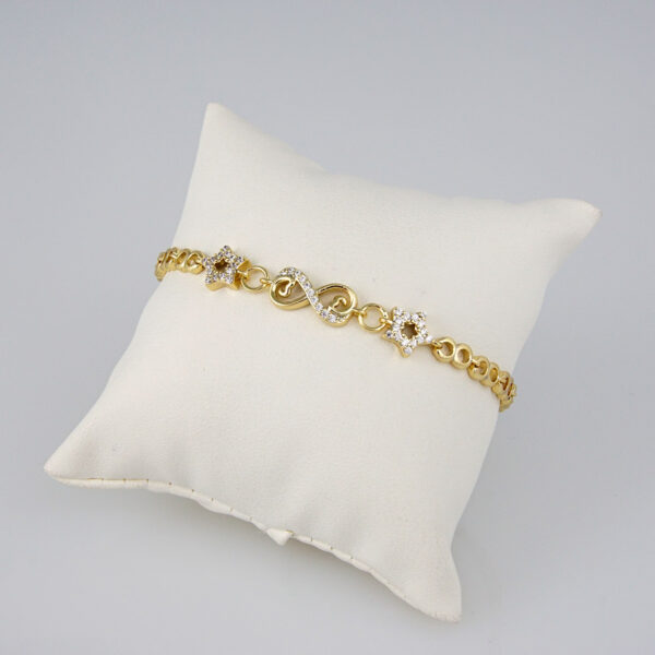 Bracelets Woman/ Pulseras mujer/ Zircon Stone/ 14K Real Color// B0189