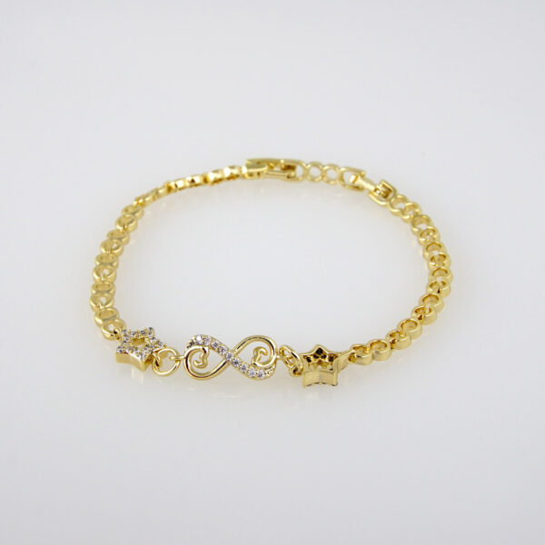 Bracelets Woman/ Pulseras mujer/ Zircon Stone/ 14K Real Color// B0189
