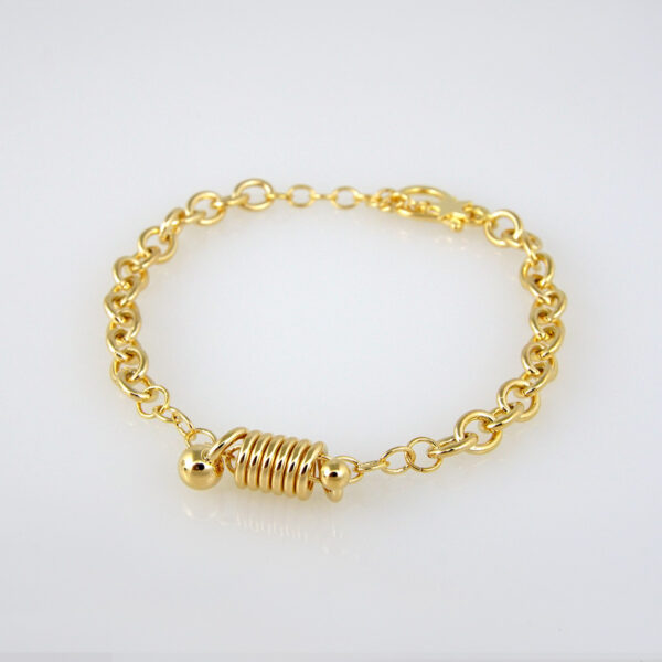 Bracelets Woman/ Pulseras mujer/ Plain/ 14K Real Color// B0191