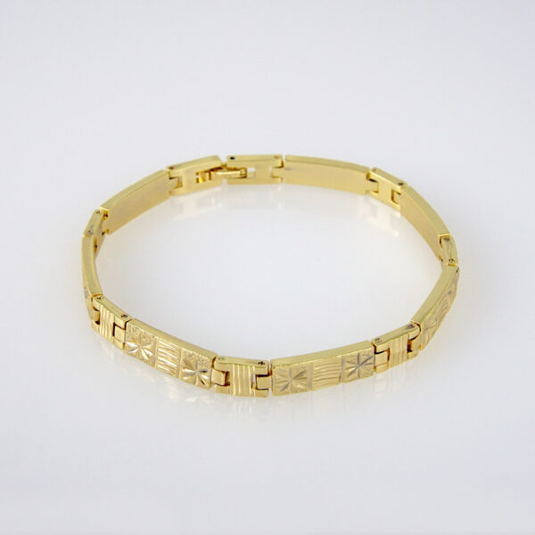 Bracelets Woman/ Pulseras mujer/  Plain/  14K Real Color// B0192 - Image 2