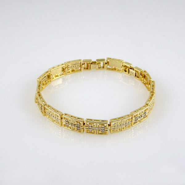 Bracelets Woman/ Pulseras mujer/  Zircon Stone/  14K Real Color// B172