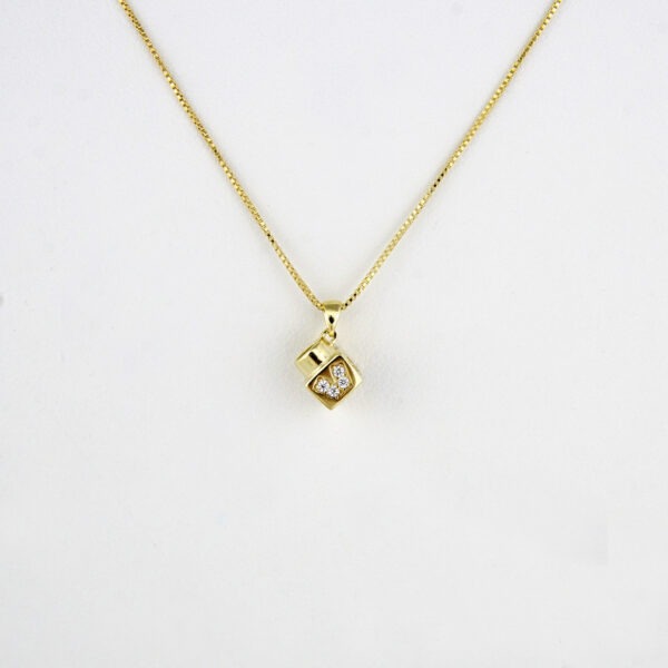 Cadenas & Colgantes/ Chain W/ Pendants/  14K Real Color/  Zircon Stone// SET140