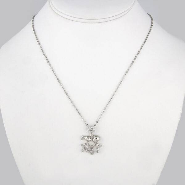 Cadenas & Colgantes/ Chain W/  Pendants/  Silver Color/  Zircon Stone// SET159