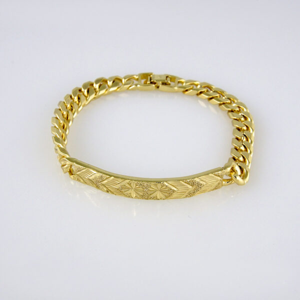 Bracelets Woman/ Manillas Mujer/ 14K Real Color/Plain// B0194