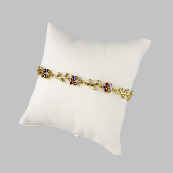 Bracelets Woman/ Manillas Mujer/  14K Real Color/ Zircon Stone// B0195