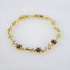 Bracelets Woman/ Manillas Mujer/  14K Real Color/ Zircon Stone// B0195 - Image 2