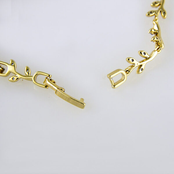 Bracelets Woman/ Manillas Mujer/  14K Real Color/ Zircon Stone// B0195