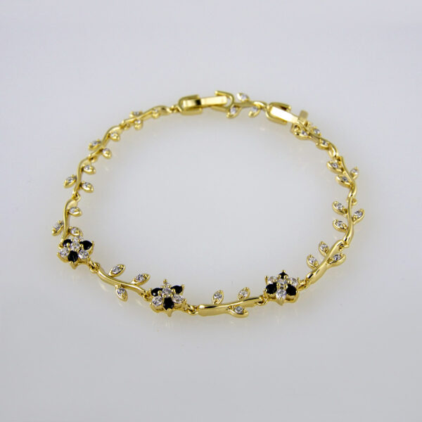 Bracelets Woman/ Manillas Mujer/  14K Real Color/ Zircon Stone// B0197