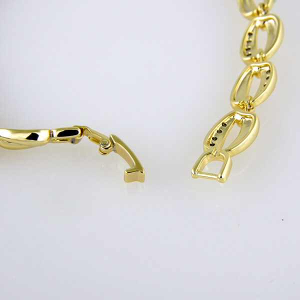 Bracelets Woman/ Pulseras mujer/  Zircon Stone/  14K Real Color// B0213